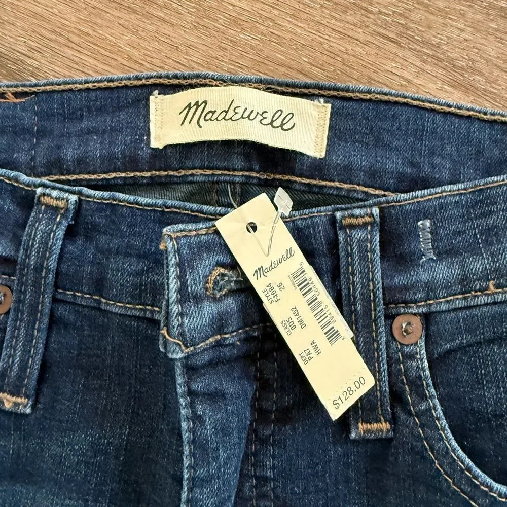 NWT Madewell Dark Blue Skinny Jeans Sz 26
